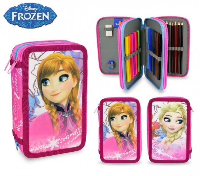 FR16109 Trousse à trois compartiments avec 43 pièces - LA REINE DES NEIGES