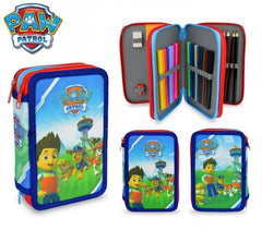PA16109 Trousse étui à crayons 3 fermetures à glissière 43 pièces Paw Patrol
