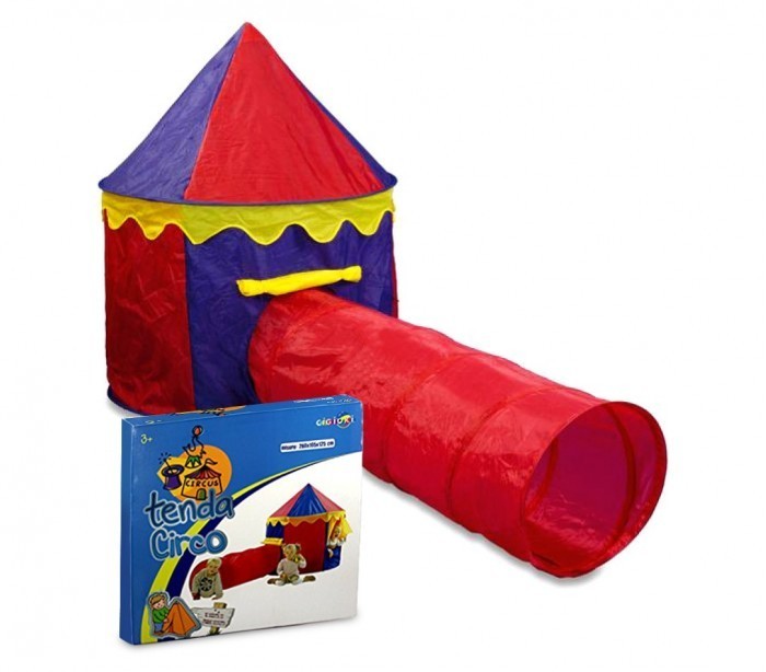 167830 Tente de campagne pour enfants avec tunnel 260x105x125 CM Ligne Cigioki