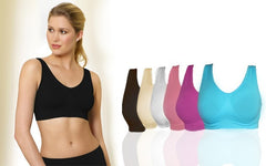 Lot de 6 soutiens-gorge sans coutures femme - de sport