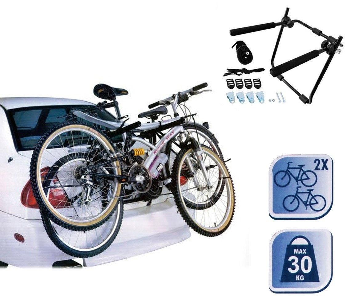 Support - Porte vélos pour bicyclette - Tronc de voiture (2 vélos) 72538 -