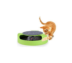 Jouet chat avec la souris piégée à l'intérieur (25 cm)