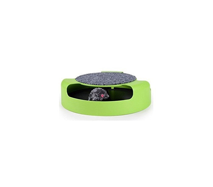 Jouet chat avec la souris piégée à l'intérieur (25 cm)