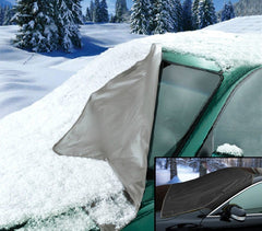 couverture de pare-brise grise avec sangles de fixation anti neige ou soleil