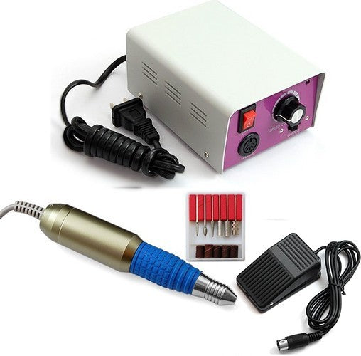 Kit manucure - 25 000tr / min nail art - lime á ongles electrique á pédale
