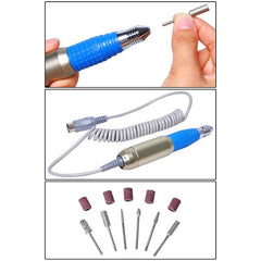 Kit manucure - 25 000tr / min nail art - lime á ongles electrique á pédale