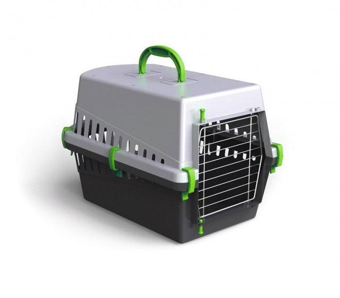 10571 caisse de transport avec grille en metal pour chiens et chats 50 cm