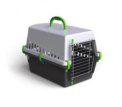 10571 caisse de transport avec grille en metal pour chiens et chats 50 cm