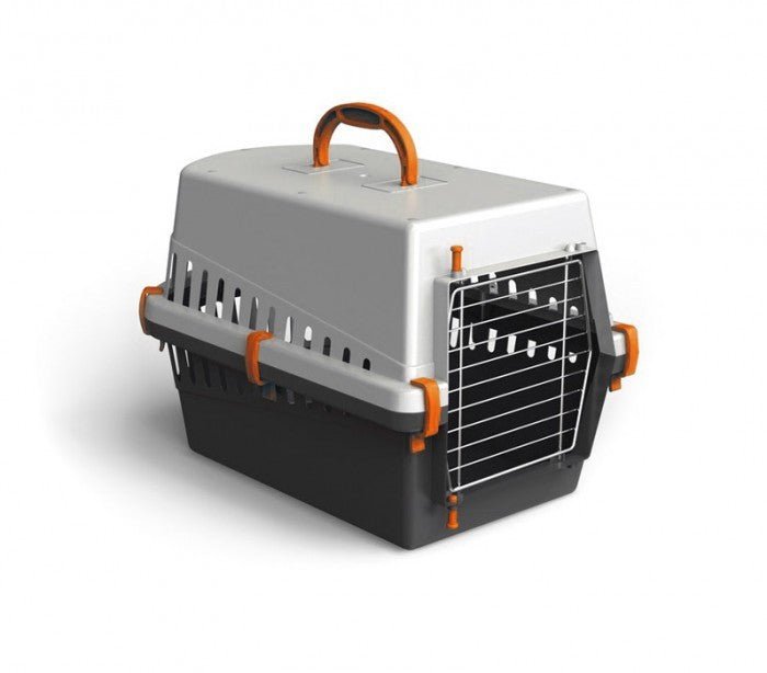 10571 caisse de transport avec grille en metal pour chiens et chats 50 cm