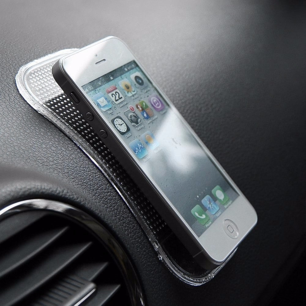Support anti-glissement en silicone pour telephone smartphones tableau de bord