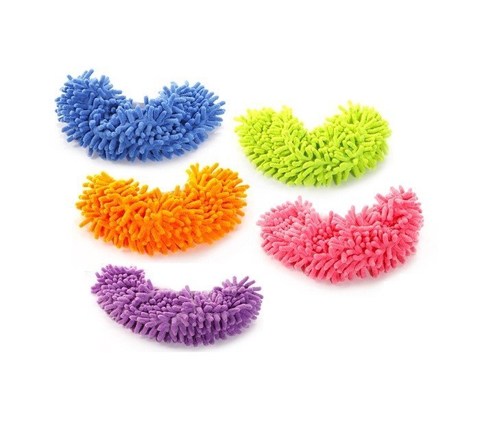 Paire de pantoufles 2 en 1 microfibres pour nettoyer jusqu'au 44
