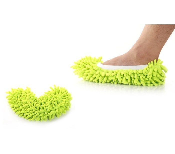 Paire de pantoufles 2 en 1 microfibres pour nettoyer jusqu'au 44