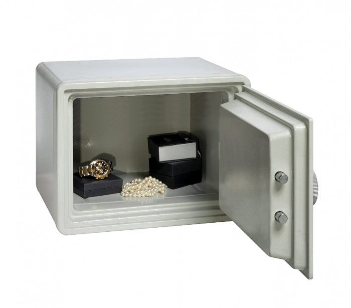 Coffre-fort électronique avec batterie (23 x 17 cm) (Gris)