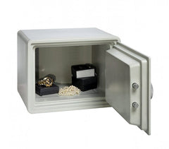 Coffre-fort électronique avec batterie (23 x 17 cm) (Gris)