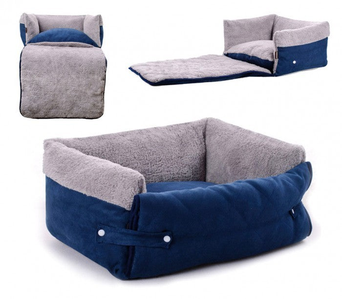 Couffin depliable double fonction panier pour chien doux 82x46x18