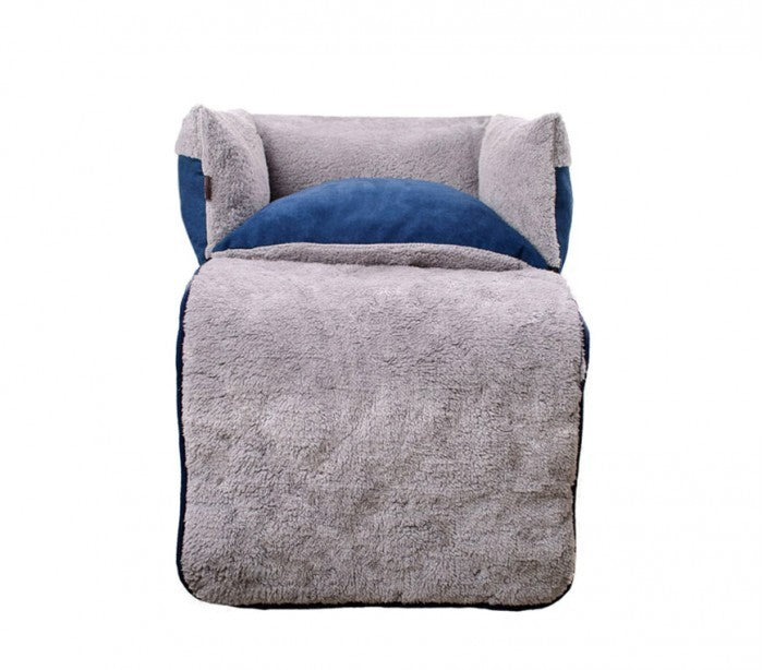 Couffin depliable double fonction panier pour chien doux 82x46x18