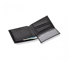 S04 Portefeuille noir CALVIN KLEIN pour homme en vrai cuir