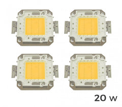 Lot de 4 plaques LED de rechange pour spots lumière blanche chaude 3000k  