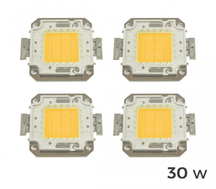 Lot de 4 plaques LED de rechange pour spots lumière blanche chaude 3000k  