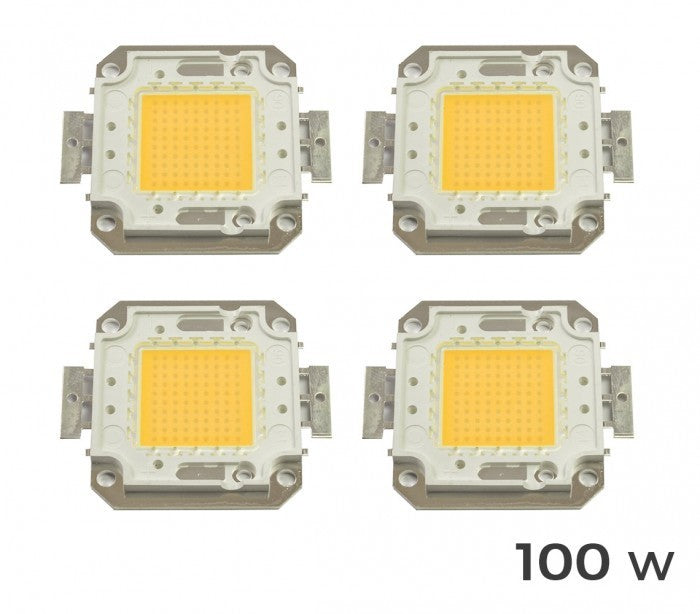 Lot de 4 plaques LED de rechange pour spots lumière blanche chaude 3000k  