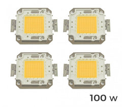 Lot de 4 plaques LED de rechange pour spots lumière blanche chaude 3000k  