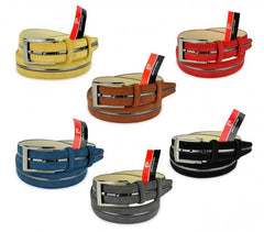 R003 Ceinture reglable pour homme PIERRE CARDIN en cuir 